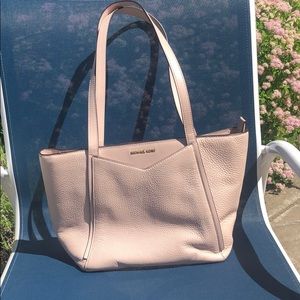 Michael Kors leather blush pink purse